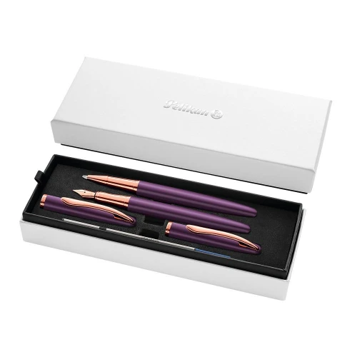 Zestaw piśmienniczy Jazz Noble Elegance viola pióro wieczne + pióro kulkowe Pelikan (400197482)