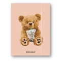 Teczka kartonowa na gumkę Teddies& Miś z boba tea A4 mix 270g Narcissus