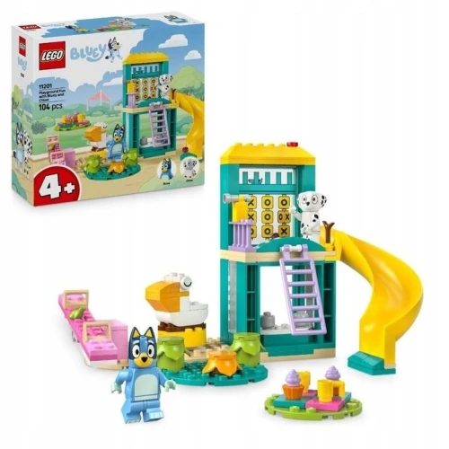 Klocki konstrukcyjne Blue i Łatko na placu zabaw Lego (11201)
