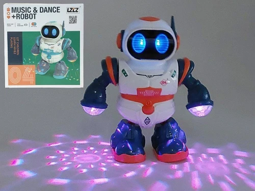 Robot na baterie, tańczący, światło, muzyka Adar (623774)