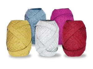 Wstążka jumbo brokatowe 10x20 [mm x m] mix (5660236)