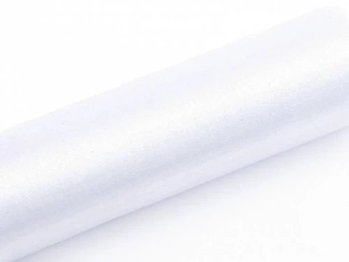 Organza Gładka, biały, 0,16 x 9m 150x9 [mm x m] biała Partydeco (ORP16-008)