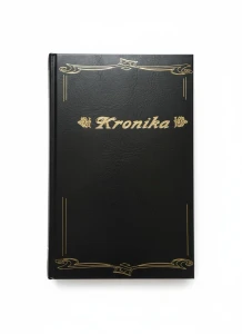 Kronika a4 pionowa nity CZARNY 100k. [mm:] 210x300 Barbara