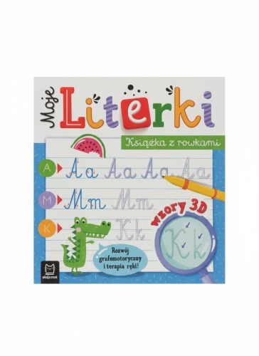 Książka dla dzieci Moje Literki. Książka z rowkami
