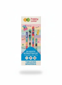 Długopis wymazywalny tabliczka mnożenia HA 4120 02TM-3 wkład niebieski 0,5mm Happy Color