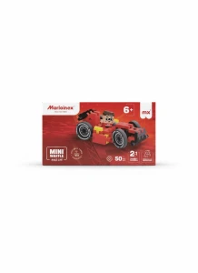 Klocki konstrukcyjne Mini Waffle 50el Cars: Red Race Car Marioinex