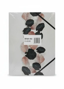 Teczka kartonowa na gumkę LIŚCIE A4 mix Tetis (BT601-B2(96))
