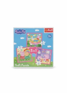 Puzzle Peppa i przyjaciele 3w1 el. Trefl (34873)