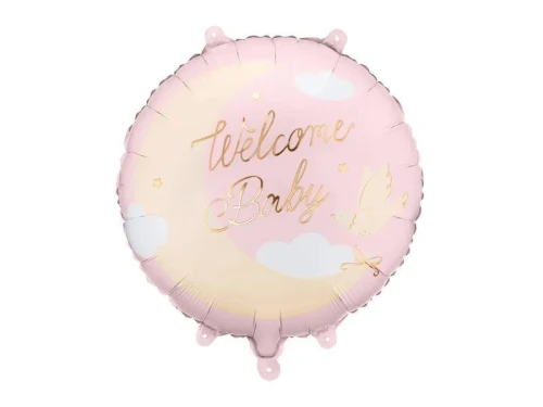 Balon foliowy Welcome Baby 18cal Partydeco (FB350-081J)