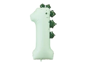 Balon foliowy Cyfra 1 dinozaur, 92 cm Partydeco (FB315-1)