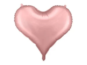 Balon foliowy Serce, 75x64,5 cm, jasny różowy Partydeco (FB141S-081J)