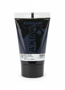 Farba akrylowa kolor: błękit morski 100ml Renesans (22)