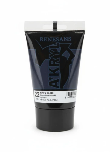Farba akrylowa kolor: błękit morski 100ml Renesans (22)