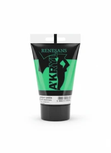 Farba akrylowa kolor: zielony 100ml Renesans (14)