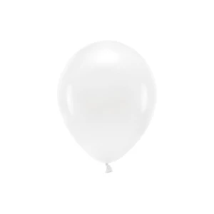 Balon gumowy Pastel Eco Balloons biały 260mm Partydeco (ECO26P-008-10)