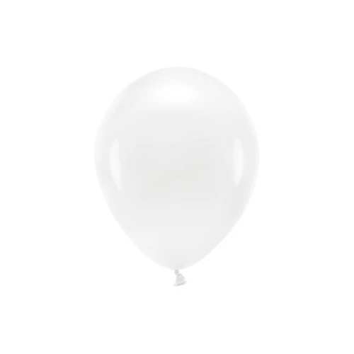Balon gumowy Pastel Eco Balloons biały 260mm Partydeco (ECO26P-008-10)