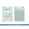 Balon gumowy Pastel Eco Balloons biały 260mm Partydeco (ECO26P-008-10)