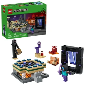 Klocki konstrukcyjne Minecraft Podróż przez portal Netheru i Kresu Lego (21584)