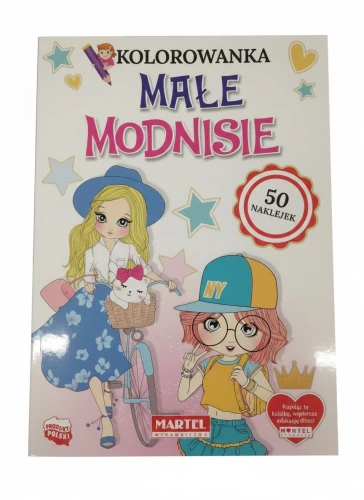 Książeczka edukacyjna z naklejkami Małe modnisie