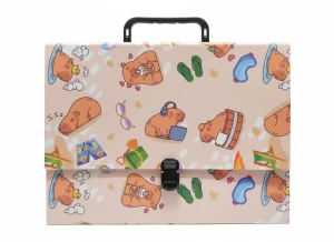 Teczka kartonowa na klips KAPIBARA PLAŻA t0119 Z RĄCZKĄ A4 mix Penmate (TT9230)