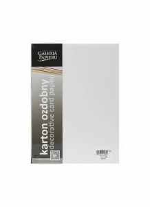 Papier ozdobny (wizytówkowy) flash A4 biały 200g Galeria Papieru (205401)