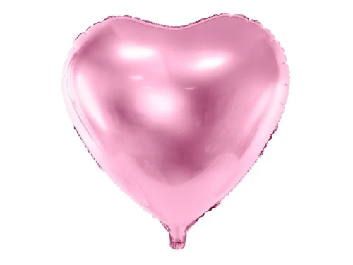 Balon foliowy Serce, 61cm, jasny różowy 24cal Partydeco (FB23M-081J)