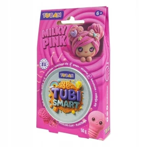 Plastelina 1 kol. Tubi Smart Milky pink różowa 50g Tuban (TU8502)