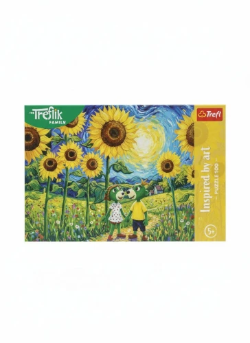 Puzzle Trefliki Spacer wśród słoneczników 100 el. Trefl (16560)