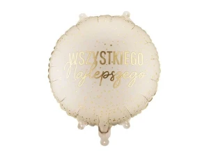 Balon foliowy pastylka 'Wszystkiego Najlepszego' 18cal Partydeco (FB345)
