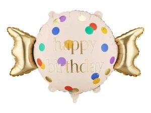 Balon foliowy Cukierek Happy Birthday Partydeco (FB386)