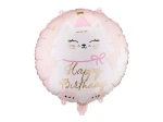 Balon foliowy pastylka kotek 18cal Partydeco (FB361)
