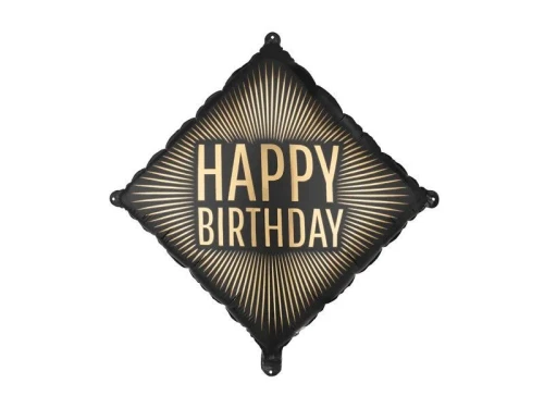 Balon foliowy Happy Birthday, 46x46 cm Partydeco (FB364)