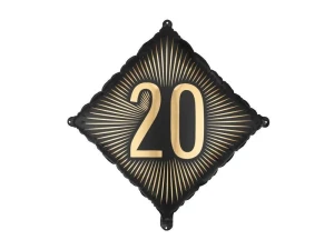 Balon foliowy 20, 46x46 cm Partydeco (FB362-20)