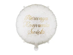 Balon foliowy Pierwsza komunia święta 18cal Partydeco (FB358)
