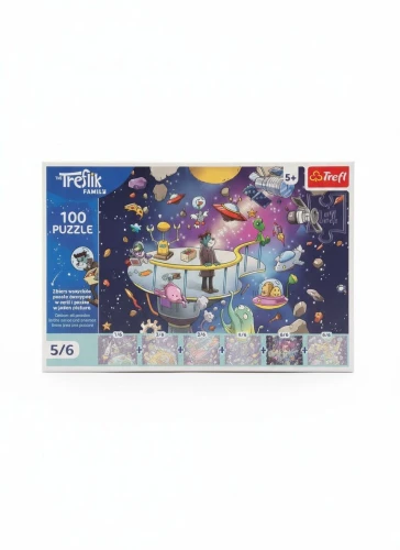 Puzzle Rodzina Treflików Bert in Space 100 el. Trefl (16545)