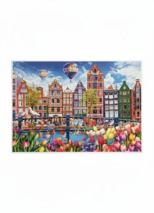 Puzzle Kolorowy Amsterdam 1500 el. Trefl (26221)