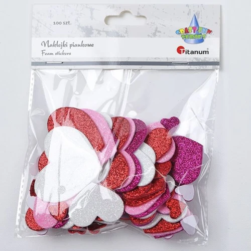 Naklejka (nalepka) Craft-Fun Series Piankowe serca Titanum Craft-Fun (25HY0904-13)