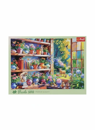 Puzzle Wiosenny poranek w oranżerii 500 el. Trefl (37558)