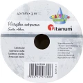 Wstążka Craft-Fun Series satynowa karbowana 40x3 [mm x m] fioletowa Titanum (BJ25091148-1)