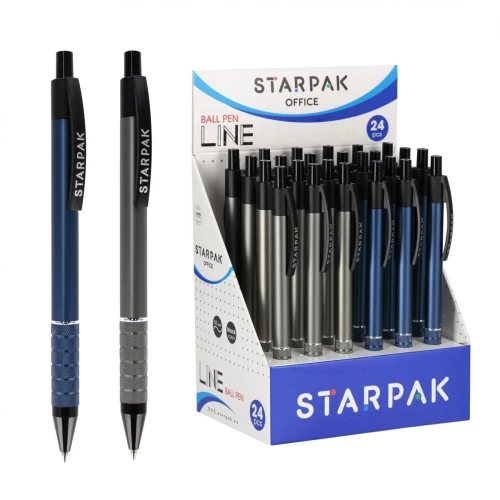 Długopis LINE OFF wkład niebieski 0,7mm Starpak (541168)