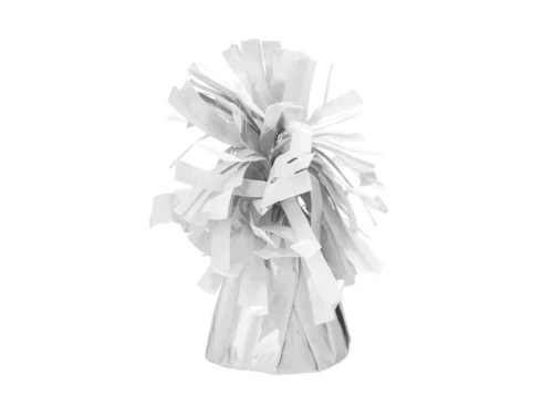 Ciężarek do balonów foliowy, biały Partydeco (CZ1P-008)