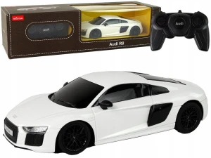 Samochód R/C Audi R8 1:24 Białe Rastar (15270)