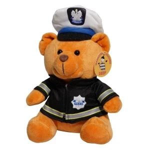 Pluszak Miś policjant [mm:] 180 18cm Deef (04373)