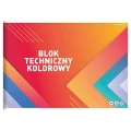 Blok techniczny Basic A4 kolorowy 160g 10k Top 2000 (400204141)