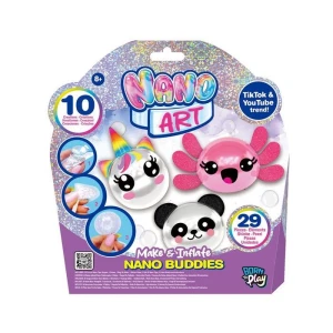 Zestaw kreatywny dla dzieci Nano CRAFT Make Inflate Nano Buddies Orbico Sp. Z O.o. (238101-6L-F25)