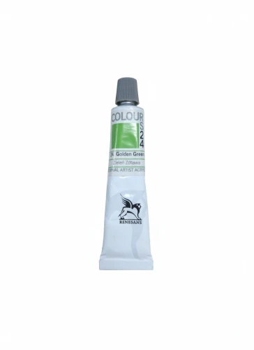 Farba akrylowa kolor: zieleń żółtawa 20ml Renesans (24)