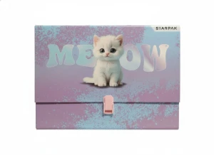 Teczka z szerokim grzbietem na zatrzask Kitty A4 mix Starpak (583306)