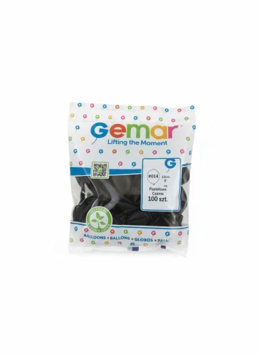Balon gumowy pastel 100 szt czarny 5cal Godan (A50/14)