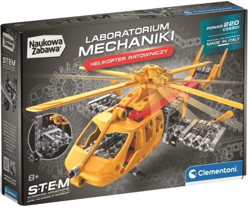 Klocki konstrukcyjne Laboratorium mechaniki helikopter ratowniczy Clementoni (50447)