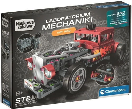 Klocki konstrukcyjne Laboratorium mechaniki Hot Rod Clementoni (50446)
